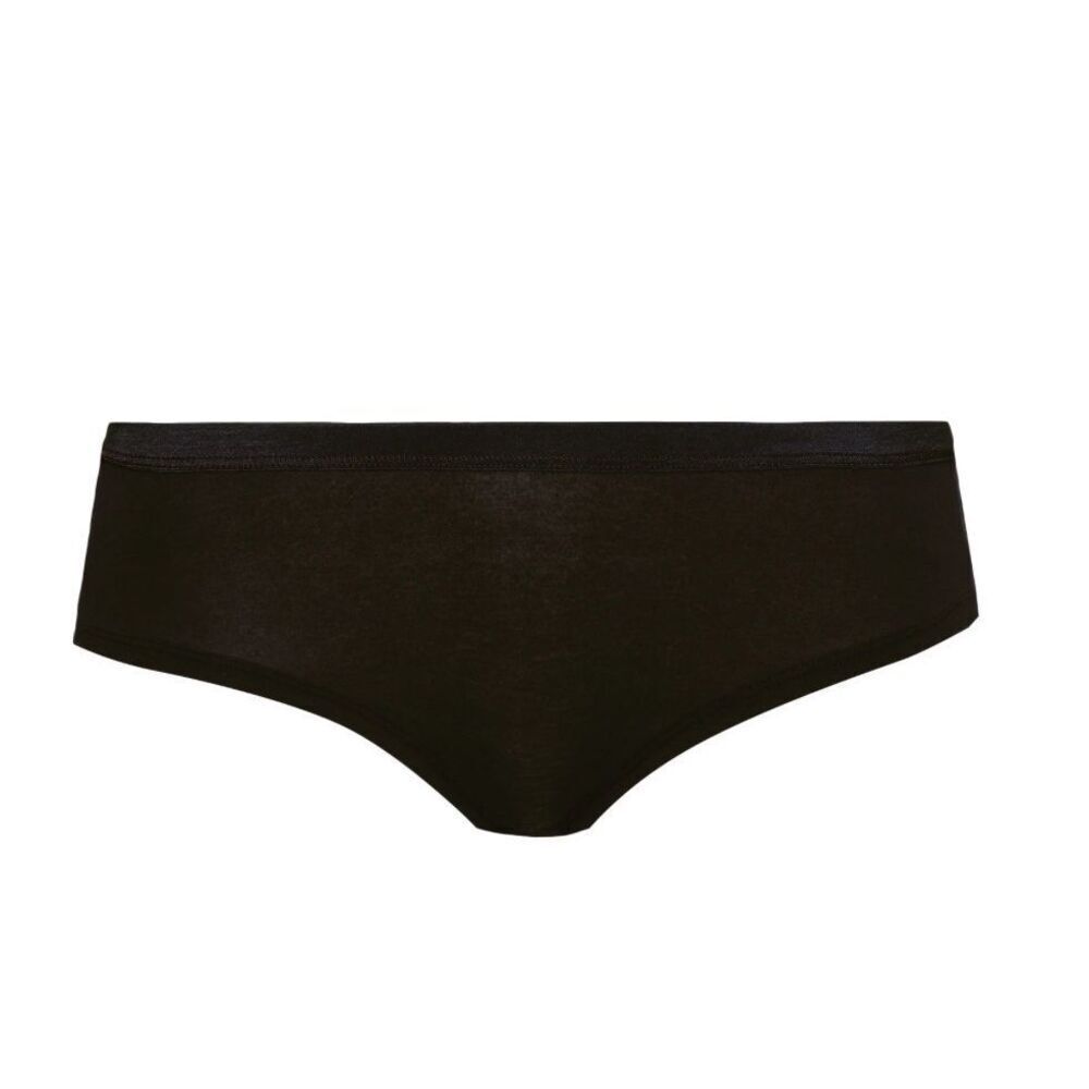 Hanro NWT Pima Cotton Low-Rise Sensation Hipster Panty Black Medium